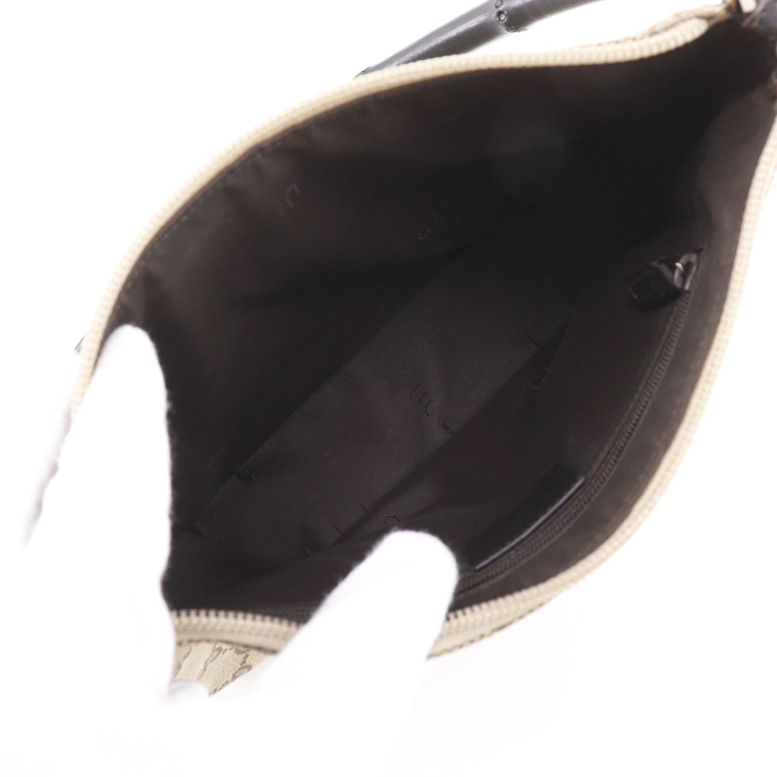 Gucci Bamboo 001.387 GG Canvas Brown Shoulder — view 5