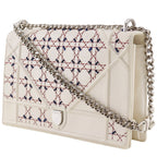 Dior Diorama Large Cannage Chain Shoulder Calf White — view 2