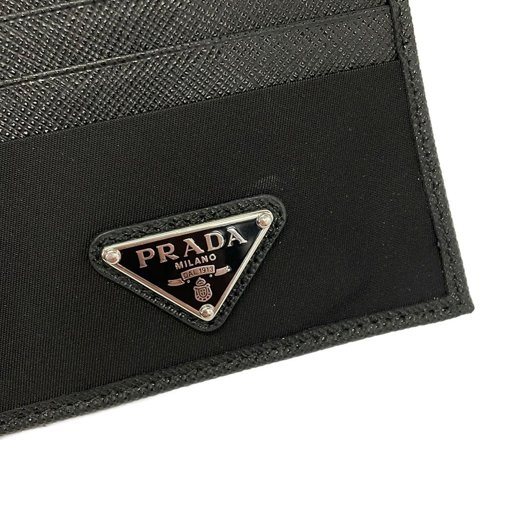 Prada Card Case Black Leather — view 6