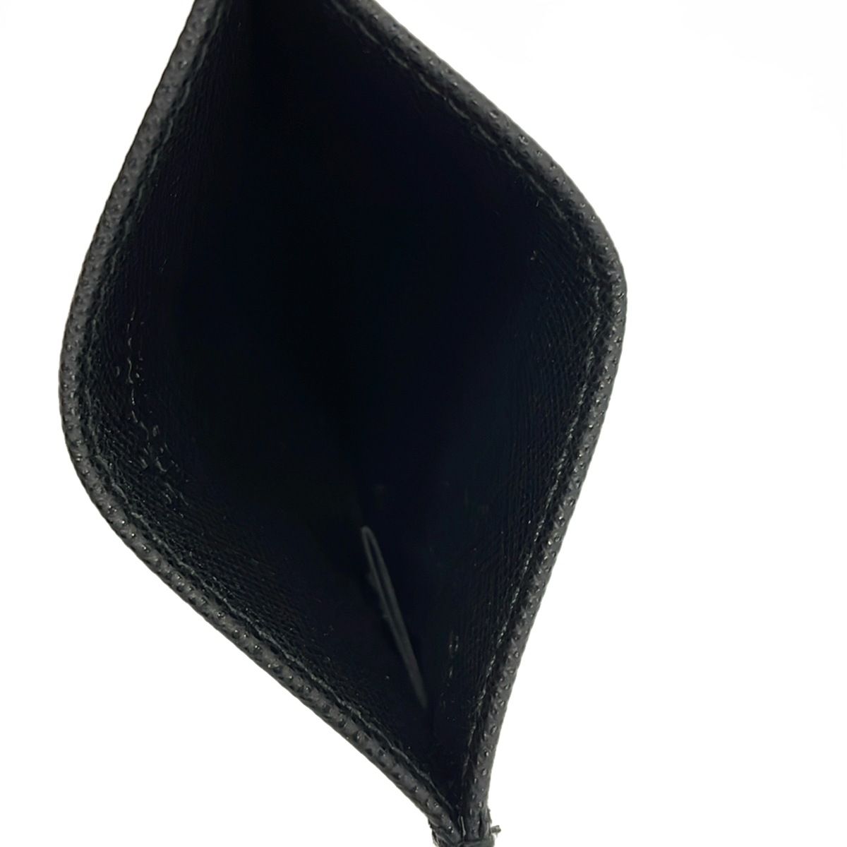 Prada Card Case Black Leather — view 3