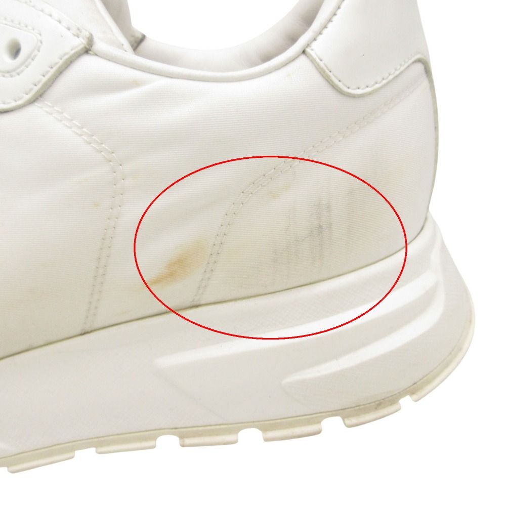 Prada Sneakers Prax 01 Re-Nylon Triangle Logo Shoes White 8 — view 9