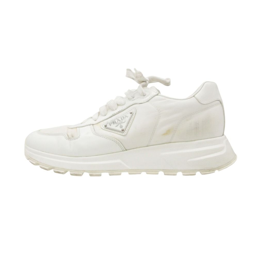 Prada Sneakers Prax 01 Re-Nylon Triangle Logo Shoes White 8