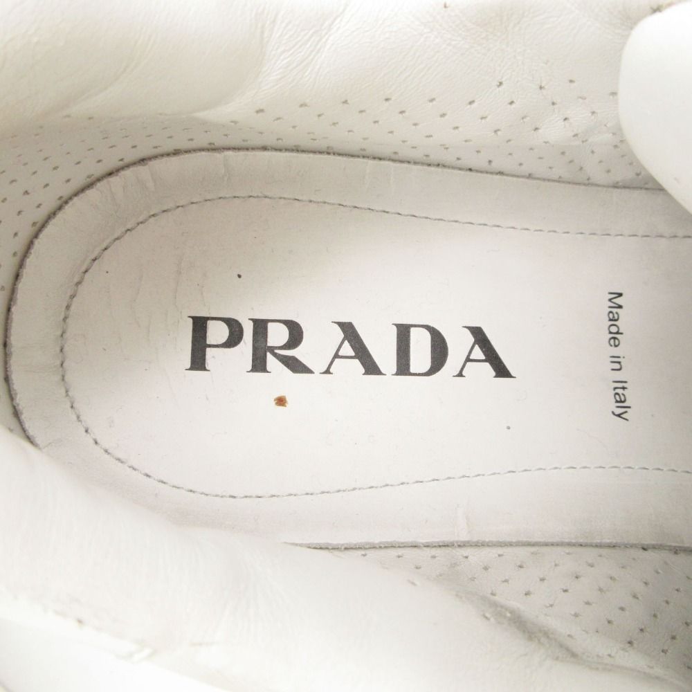 Prada Sneakers Prax 01 Re-Nylon Triangle Logo Shoes White 8 — view 4