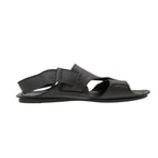 Prada Sandals Logo Leather Shoes Black 7 — view 3