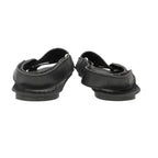 Prada Sandals Logo Leather Shoes Black 7 — view 5