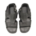 Prada Sandals Logo Leather Shoes Black 7
