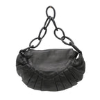 Chanel Shoulder Bag CC Logo Lambskin Chain One Handle Purse Black — view 2