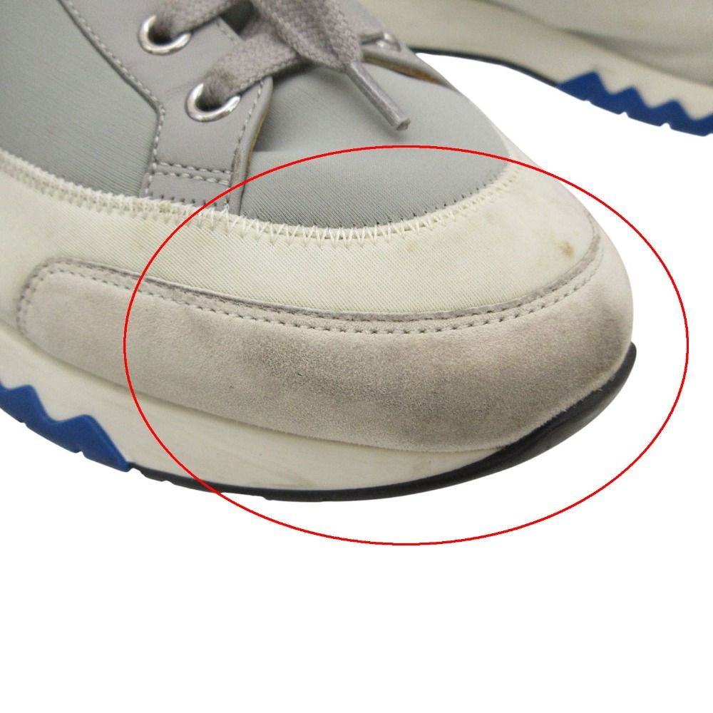 Hermes Rapid Sneakers Combination Shoes Tricolor Gray — view 9