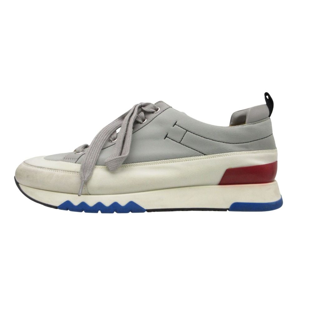 Hermes Rapid Sneakers Combination Shoes Tricolor Gray