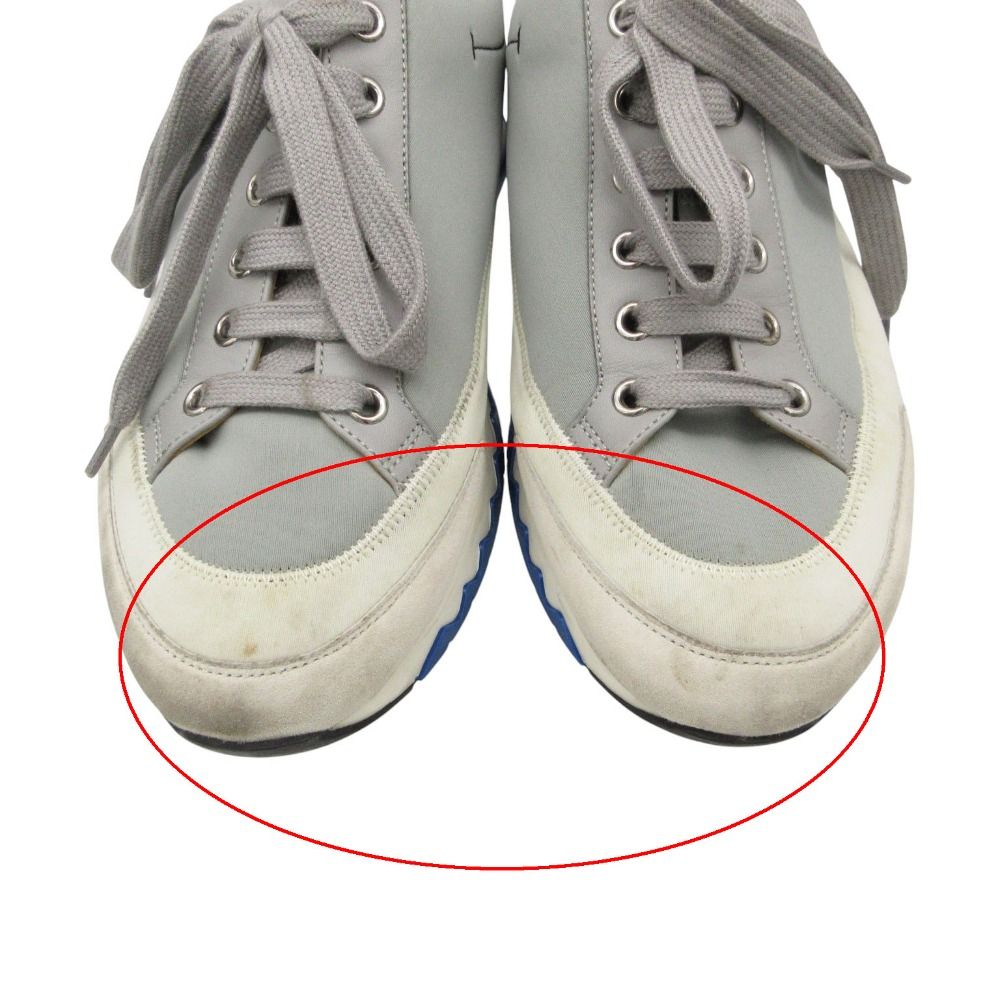 Hermes Rapid Sneakers Combination Shoes Tricolor Gray — view 8