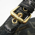 Louis Vuitton Sandals Monogram Denim Wedge Sole Espadrilles Jute Sling Back — view 9