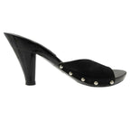 Chanel Sports Line Sandals Square CC Logo Silver Studded Punch Hole Belt — view 3