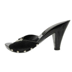 Chanel Sports Line Sandals Square CC Logo Silver Studded Punch Hole Belt — view 2