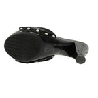 Chanel Sports Line Sandals Square CC Logo Silver Studded Punch Hole Belt — view 6