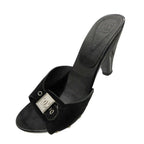 Chanel Sports Line Sandals Square CC Logo Silver Studded Punch Hole Belt