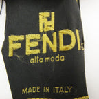 Fendi Alta Moda Scarf Real Fur Tippet Shawl Vintage Black — view 3