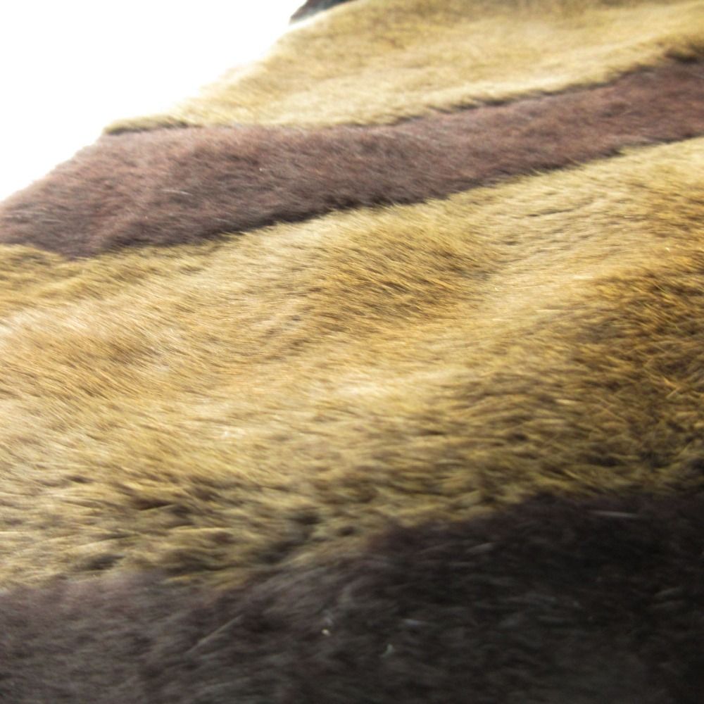 Fendi Alta Moda Scarf Real Fur Tippet Shawl Vintage Black — view 4