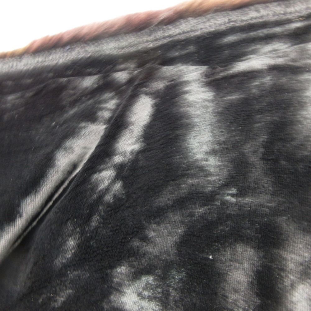 Fendi Alta Moda Scarf Real Fur Tippet Shawl Vintage Black — view 5