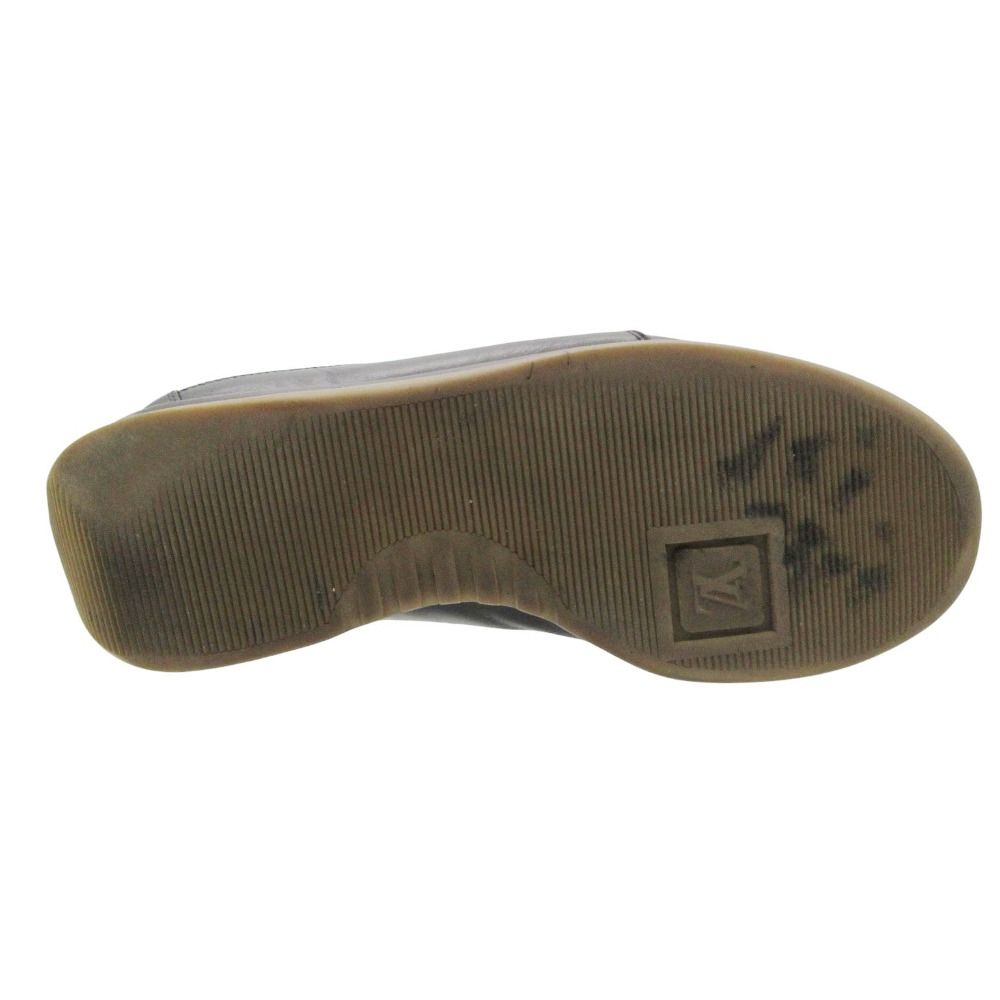 Louis Vuitton Sneakers Leather Low Cut Shoes Black — view 7
