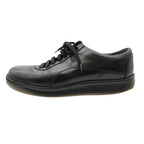 Louis Vuitton Sneakers Leather Low Cut Shoes Black — view 2