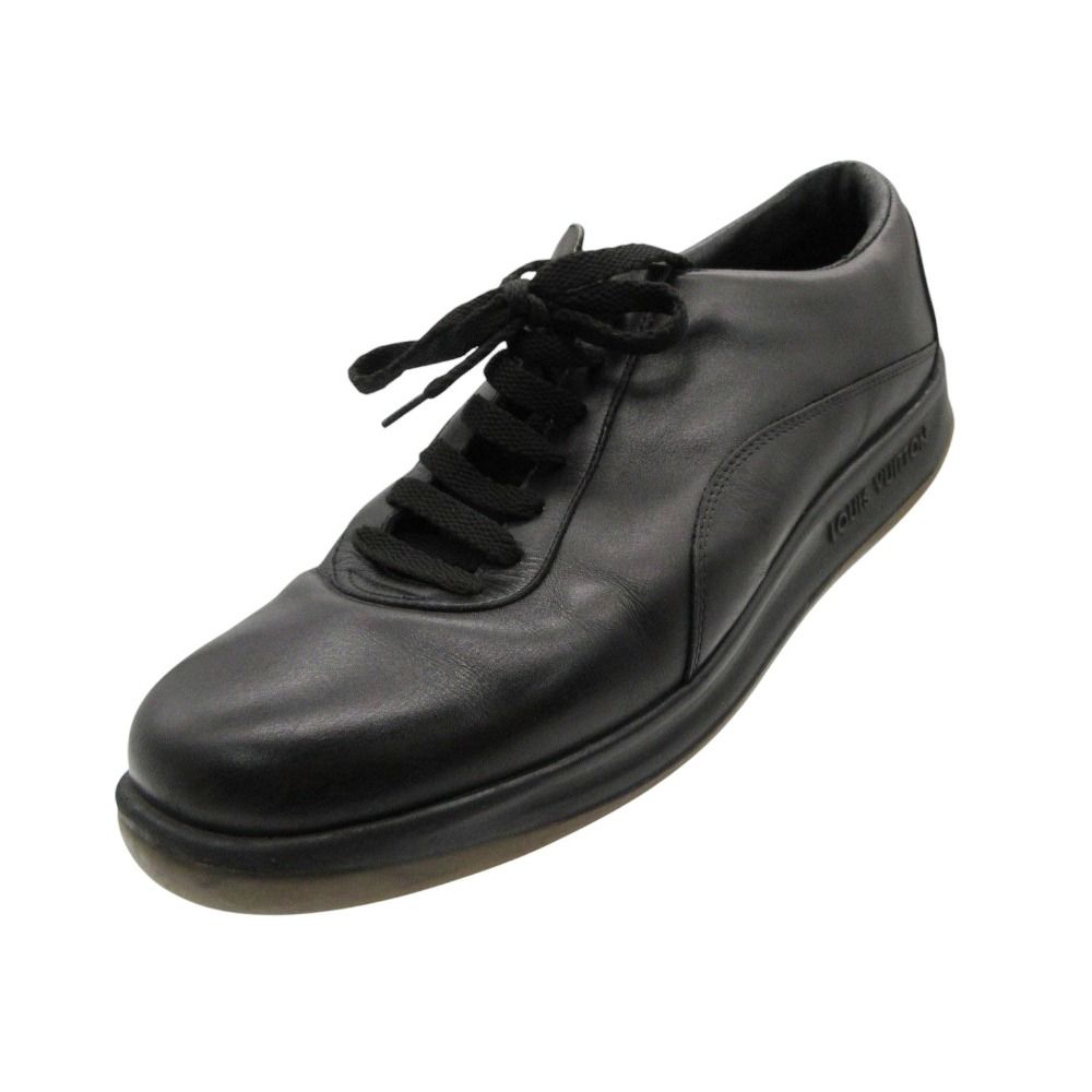 Louis Vuitton Sneakers Leather Low Cut Shoes Black