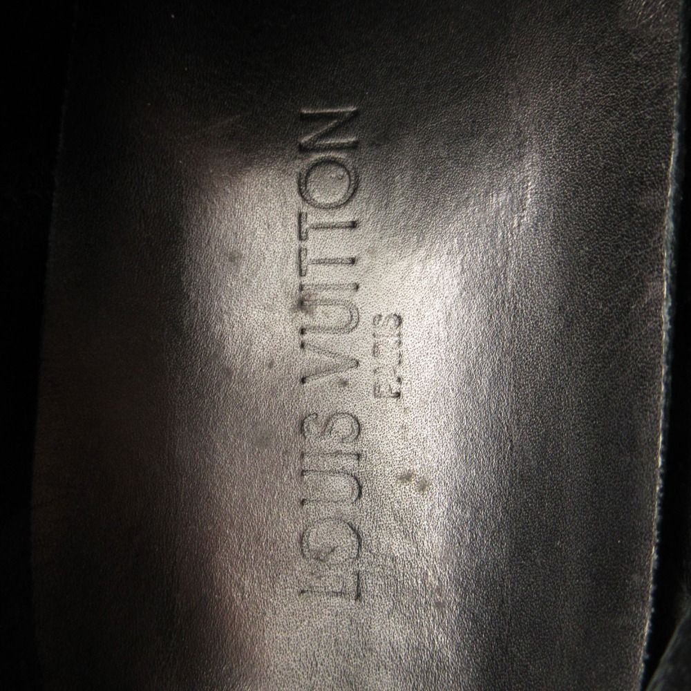 Louis Vuitton Sneakers Leather Low Cut Shoes Black — view 8