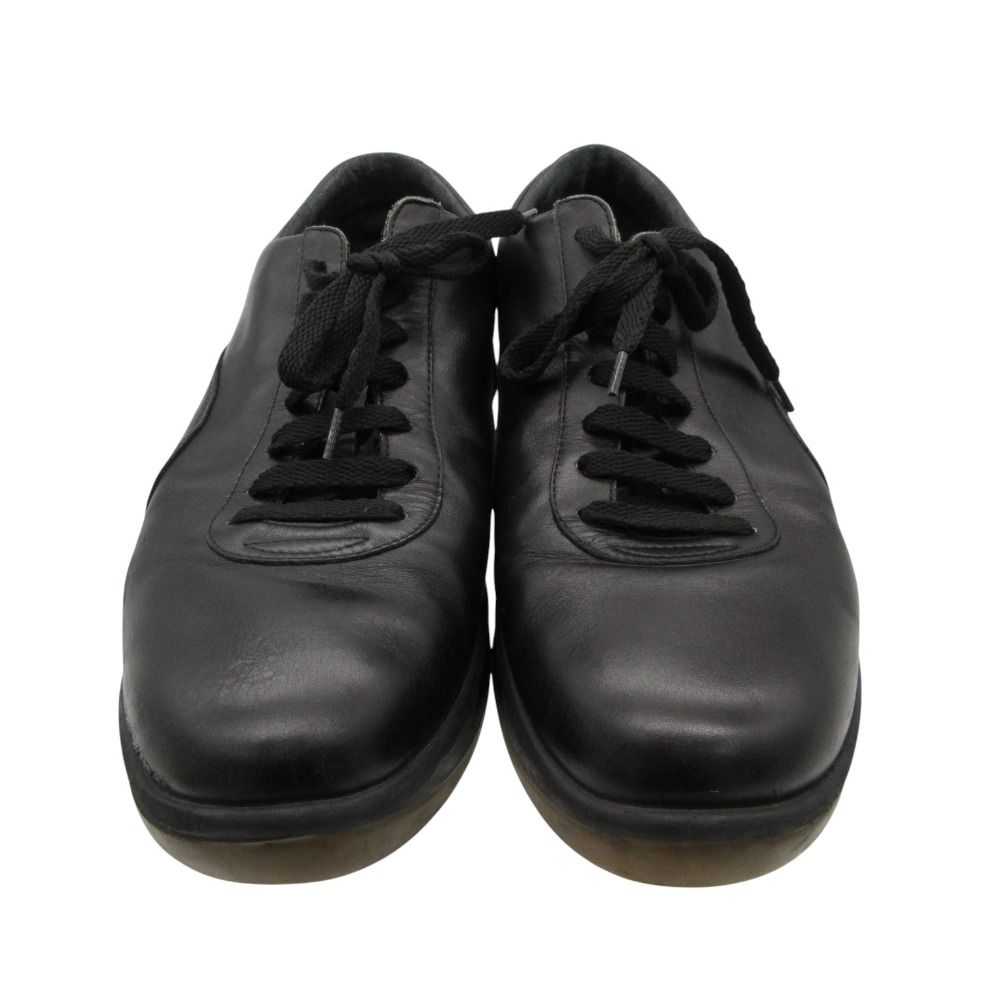 Louis Vuitton Sneakers Leather Low Cut Shoes Black — view 4