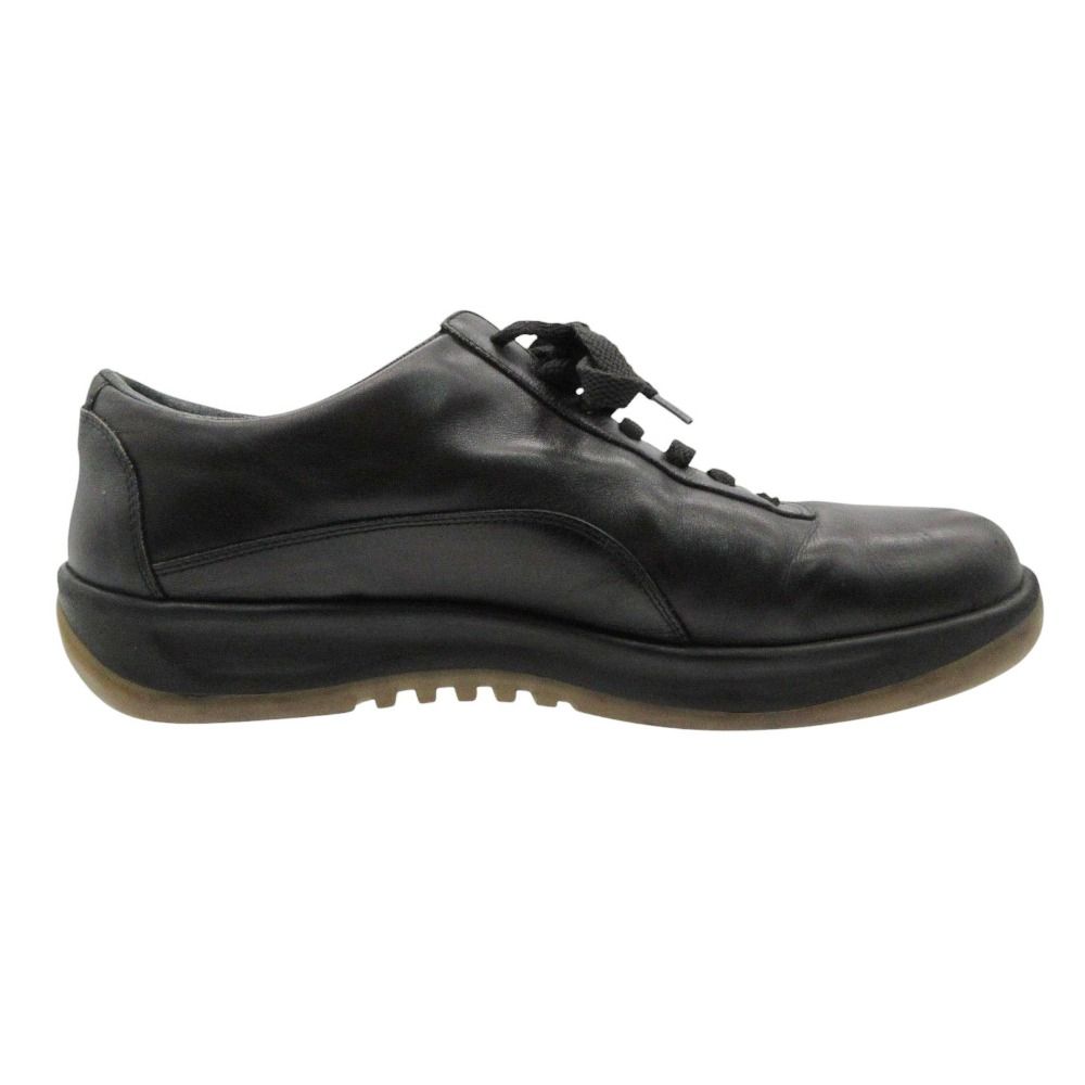 Louis Vuitton Sneakers Leather Low Cut Shoes Black — view 3