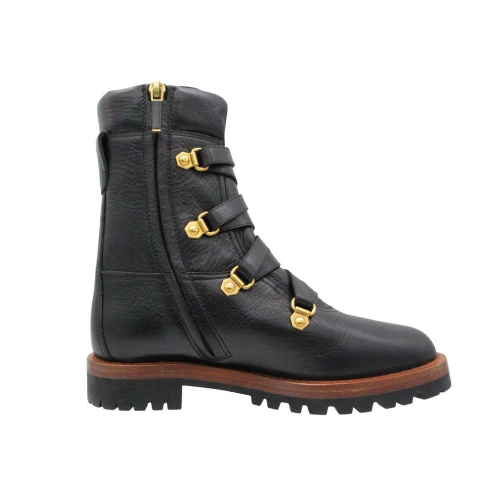 Dior Boots Leather Wildior J'adore Ankle Side Zip Black — view 2