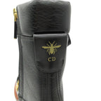 Dior Boots Leather Wildior J'adore Ankle Side Zip Black — view 6