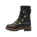 Dior Boots Leather Wildior J'adore Ankle Side Zip Black