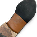 Dior Boots Long Shoes Leather Black Gold Logo — view 8