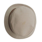 Hermes Hat Cotton Lambskin Ribbon Hat Kinari Brown — view 6