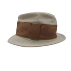 Hermes Hat Cotton Lambskin Ribbon Hat Kinari Brown — view 3