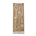 Hermes Scarf Kazak Keys Collection Cashmere Beige