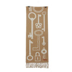 Hermes Scarf Kazak Keys Collection Cashmere Beige