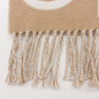 Hermes Scarf Kazak Keys Collection Cashmere Beige — view 4