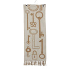 Hermes Scarf Kazak Keys Collection Cashmere Beige — view 2