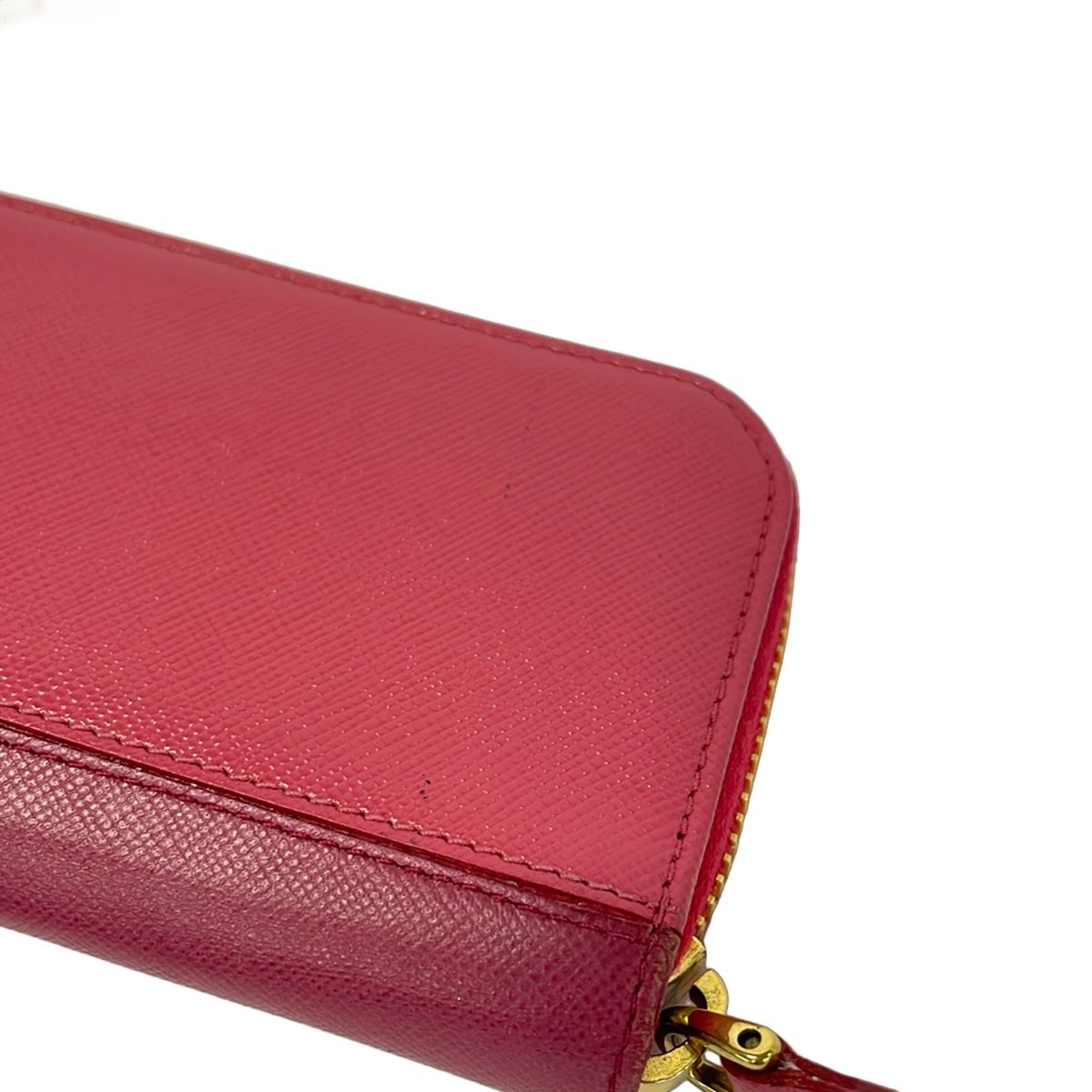 Prada Key Case Pink 6 Hook Zip Around Leather Key Holder — view 7