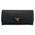 Prada Wallet Black Leather