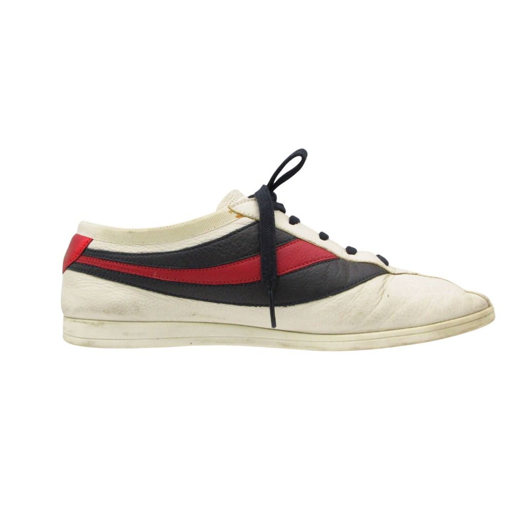 Gucci Sneakers Low Cut Falacer Ace Web Leather Cowhide Calf 6 — view 2