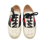 Gucci Sneakers Low Cut Falacer Ace Web Leather Cowhide Calf 6 — view 3