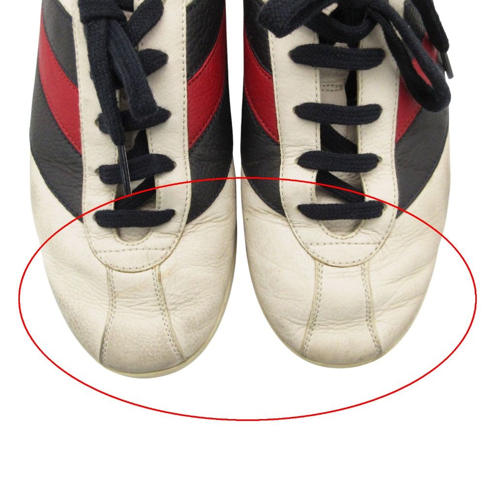 Gucci Sneakers Low Cut Falacer Ace Web Leather Cowhide Calf 6 — view 8