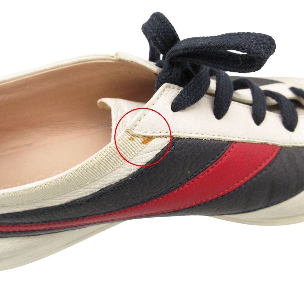 Gucci Sneakers Low Cut Falacer Ace Web Leather Cowhide Calf 6 — view 7