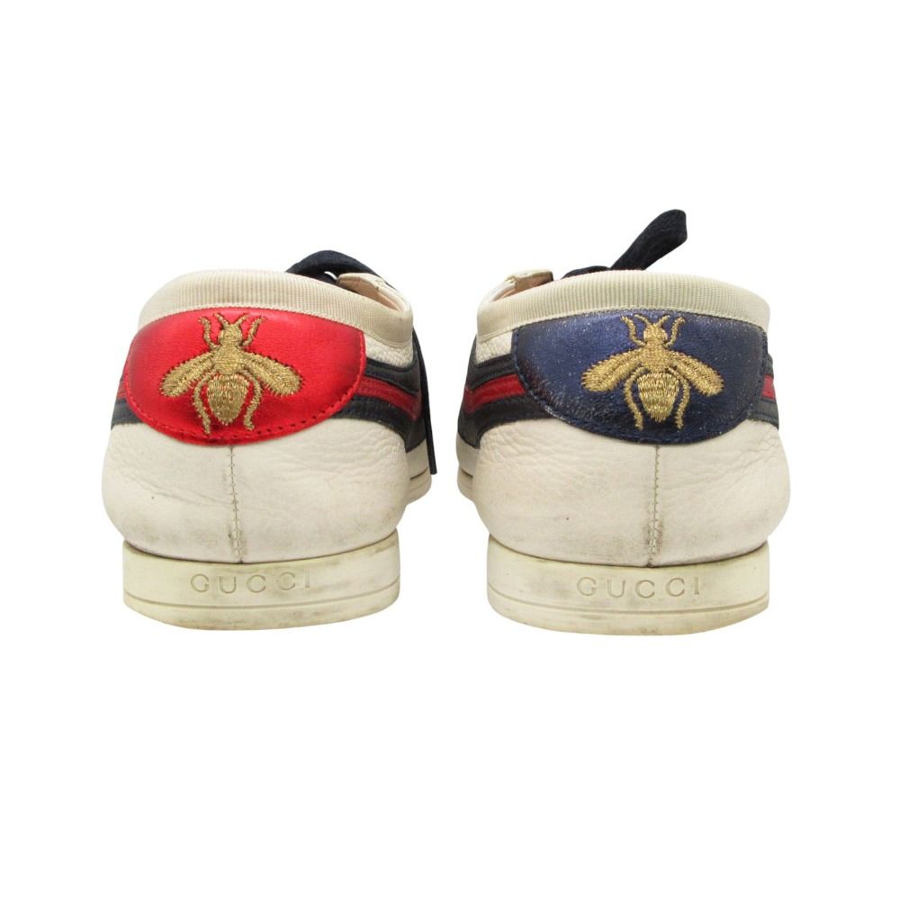 Gucci Sneakers Low Cut Falacer Ace Web Leather Cowhide Calf 6 — view 5
