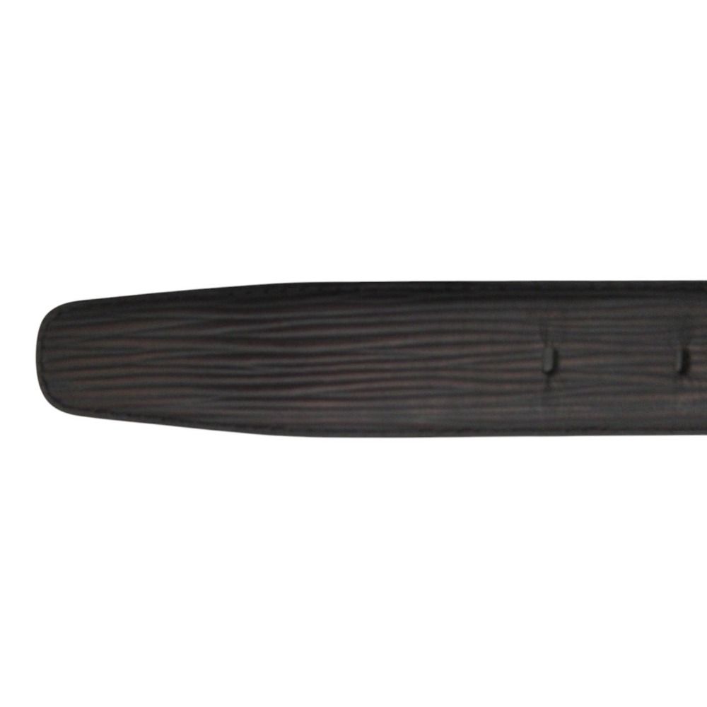 Louis Vuitton Belt Epi Ceinture Classic Noire Silver Black 110 44 — view 8