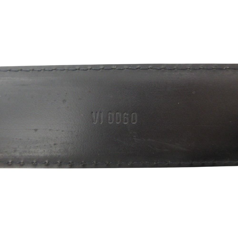 Louis Vuitton Belt Epi Ceinture Classic Noire Silver Black 110 44 — view 5