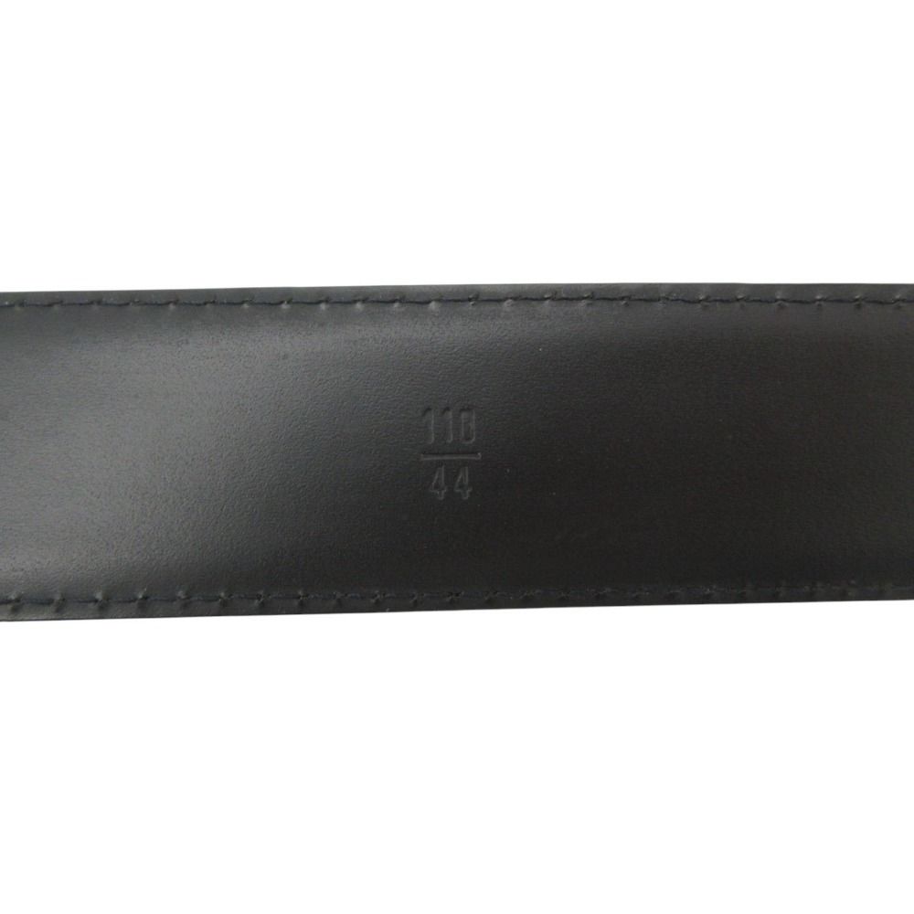 Louis Vuitton Belt Epi Ceinture Classic Noire Silver Black 110 44 — view 4
