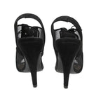 Chanel Sandals CC Logo Mesh Sling Back High Heels Shoes Mules Black 34 2 1 — view 8