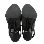 Chanel Sandals CC Logo Mesh Sling Back High Heels Shoes Mules Black 34 2 1 — view 5